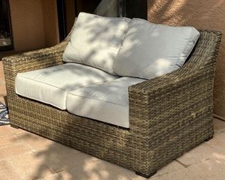 All Weather Wicker Loveseat/Sofa 35x59x36in HxWxD