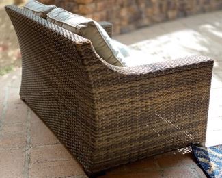 All Weather Wicker Loveseat/Sofa 35x59x36in HxWxD