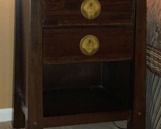 2 Pier 1 Shanghai Espresso Nightstands PAIR 26x19x16in HxWxD