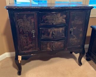 AS-IS Coconut Tree Chest/Dresser 26x28.5x13in HxWxD