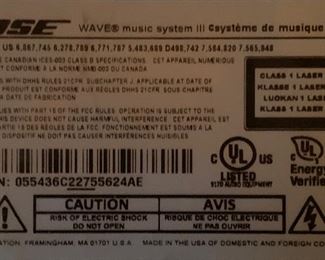 Bose Wave Music System III w/ iPod