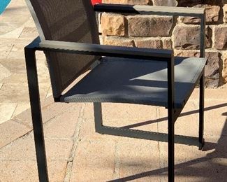 Sorrento Outdoor Patio Dinning Table w/ 6 Chairs 30x39.5x82in Long HxWxD Umbrella sold separately