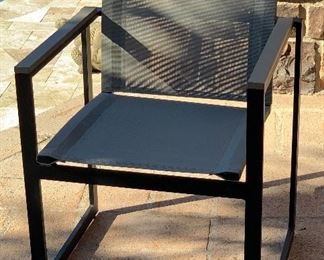 Sorrento Outdoor Patio Dinning Table w/ 6 Chairs 30x39.5x82in Long HxWxD Umbrella sold separately