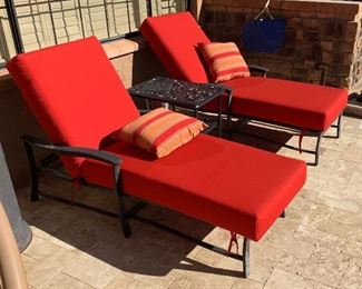 Aluminum Chaise Lounge #1 NEW PAD 42x31x74in HxWxD
Aluminum Chaise Lounge #2 NEW PAD 42x31x74in HxWxD