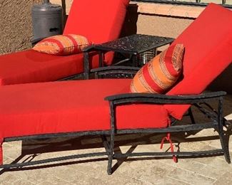 Aluminum Chaise Lounge #1 NEW PAD 42x31x74in HxWxD
Aluminum Chaise Lounge #2 NEW PAD 42x31x74in HxWxD