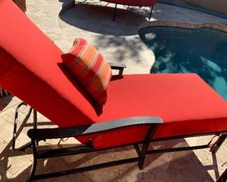 Aluminum Chaise Lounge #1 NEW PAD 42x31x74in HxWxD
Aluminum Chaise Lounge #2 NEW PAD 42x31x74in HxWxD