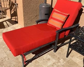 Aluminum Chaise Lounge #1 NEW PAD 42x31x74in HxWxD
Aluminum Chaise Lounge #2 NEW PAD 42x31x74in HxWxD
