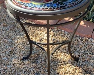 KNF Designs Neille Olson Mosaic Patio table #1 22in H x 19in Diameter