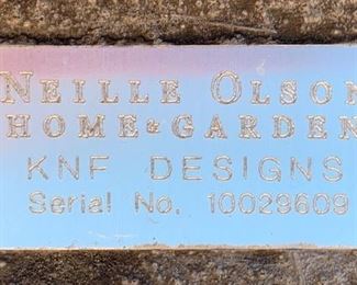 KNF Designs Neille Olson Mosaic Patio table #1 22in H x 19in Diameter