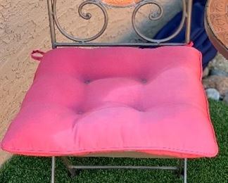 Outdoor Terracotta Mosaic Bistro Set 27in H x 24in diameter