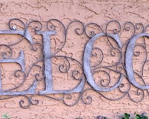 Metal Wall Decor Welcome