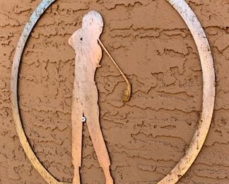 Golf Metal Wall Art
