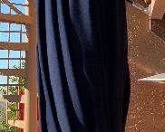 Galtech Sunbrella Umbrella Blue w/ Table Base #2