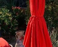 Treasure Garden Sunbrella Red Umbrella #1 No Base