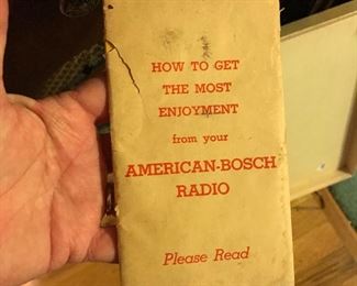 American-Bosch Radio