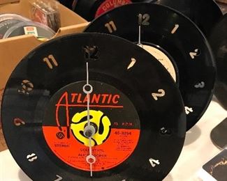 45’s made into clocks!