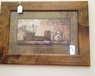 Framed and matted print