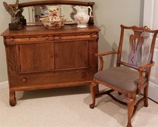 13 Vintage Cabinet Eagle Statue, Wash Basin Pitchers
