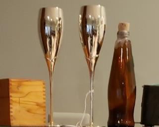 55 Silver EP Wine Goblets