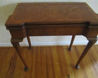 ANTIQUE GAME TABLE CLOSED