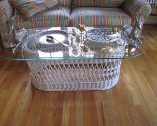 WICKER COFFEE TABLE