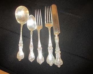 STERLING SILVER FLATWARE AND SERVING PIECES