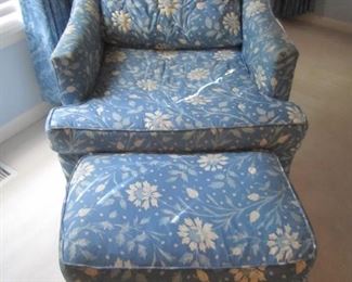 CHAIR AND OTTOMAN