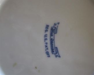 WHITE AND BLUE DISHES PATTERN