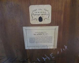 INFORMATION OF STICKLEY CHAIR