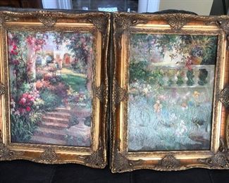 Oil paintings depicting sea monsters