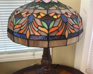 Tiffany style lamp -- the cadillac of fake Tiffany lamps!