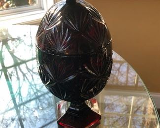 mysterious glass urn don't look inside you don't know what could be in there but you should buy it