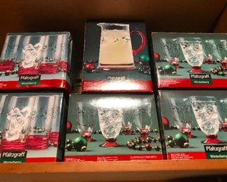 Pfaltzgraff glassware for serving me more eggnog. Here's a recipe https://www.allrecipes.com/recipe/57028/amazingly-good-eggnog/