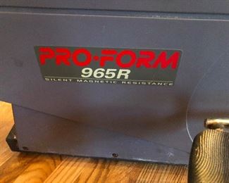 Pro-Form exercise bike (or whatever it is) (also makes nice clothes rack)