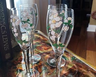 These are those fancy champagne glasses that come with that expensive champagne bottle