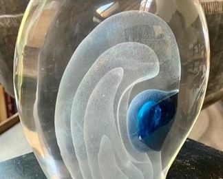 Concentric Forms, Livio Seguso, b. 1930, glass, 8".