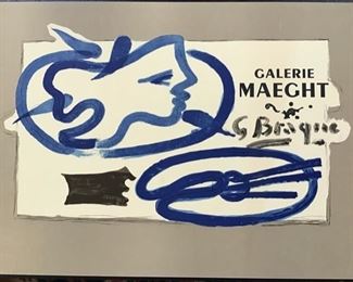 Galerie Maeght Georges Braque Exhibition Poster, 1950