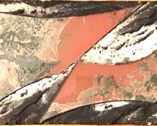 Laddie John Dill, b.1943, Cement, Glass, Oxide, 30"x20"