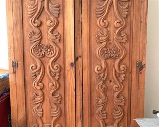Hand-Carved Armoire