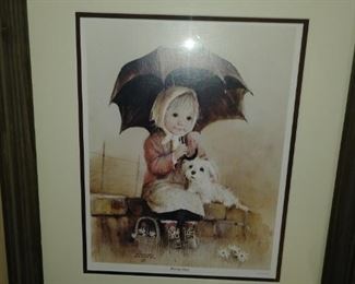Framed and matted while Art