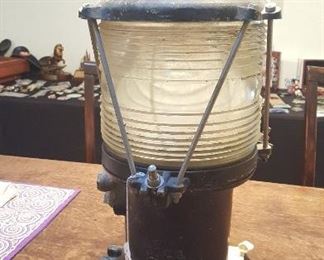 Antique United States Coast Guard Gas Buoy Lamp