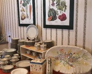 CHINA & SERVING PLATTERS