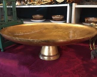 GOLD LEAF CENTER BOWL