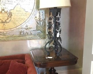 ORNATE IRON LAMPS
