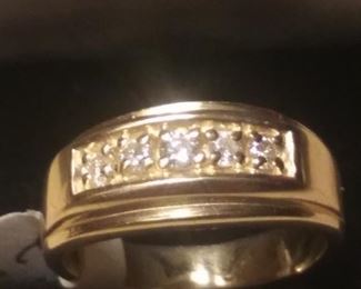 14k gold diamond