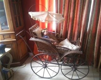 1889 VINTAGE BABY CARRIAGE