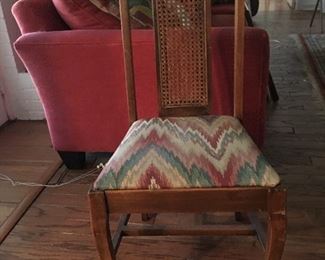 Six matching dining chairs