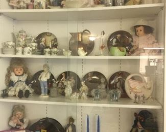 Tons of collector plates, Norman Rockwell, Vickers, over 75 of them. Plus lots of other interesting items and vintage pieces.