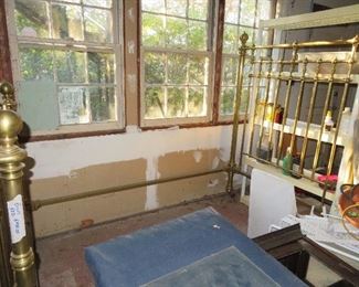 Brass Bed in Garage 