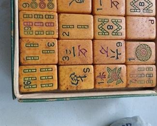 Antique Mahjong in Library